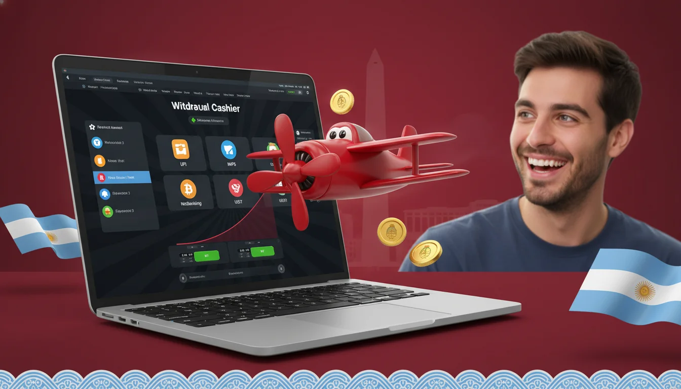 Pantalla del cajero del casino mostrando los métodos de pago disponibles, límites y tiempos de retiro