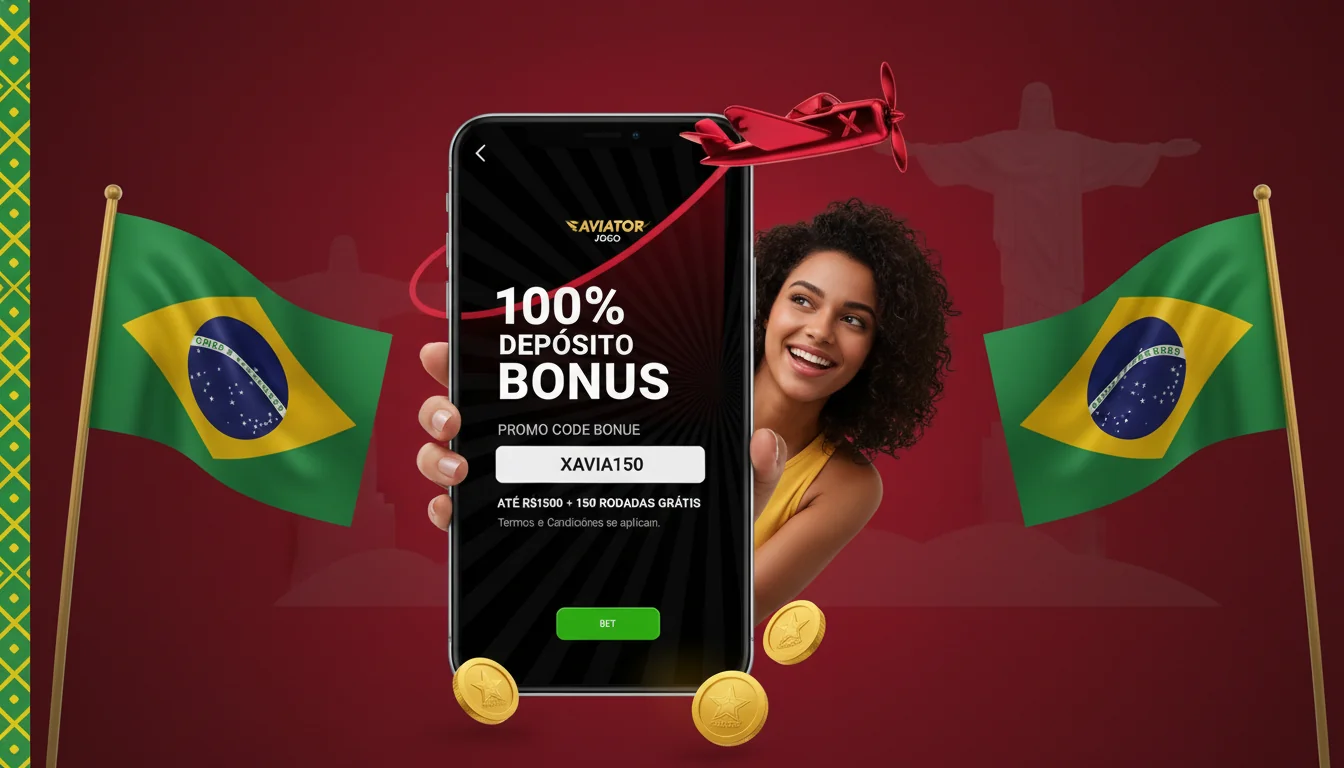 Tela de ativação de bônus do Aviator com depósito via Pix e saldo promocional creditado
