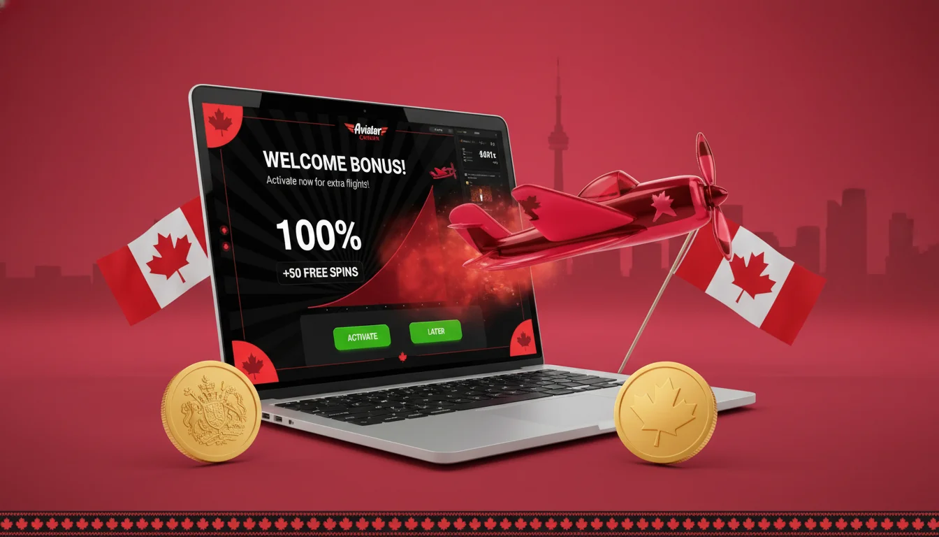 Welcome bonus activation screen