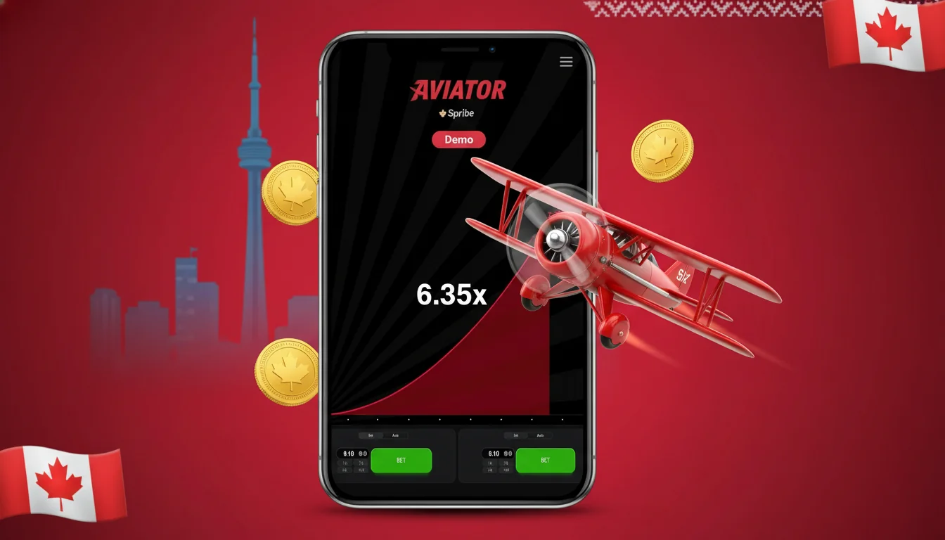 Aviator running in a mobile browser cashier showing Interac and crypto withdrawal options for a Canadian account