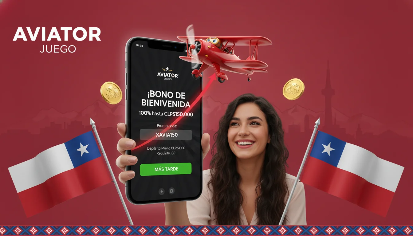 Pantalla de depósito de Aviator con campo de código promocional y bono de bienvenida acreditado