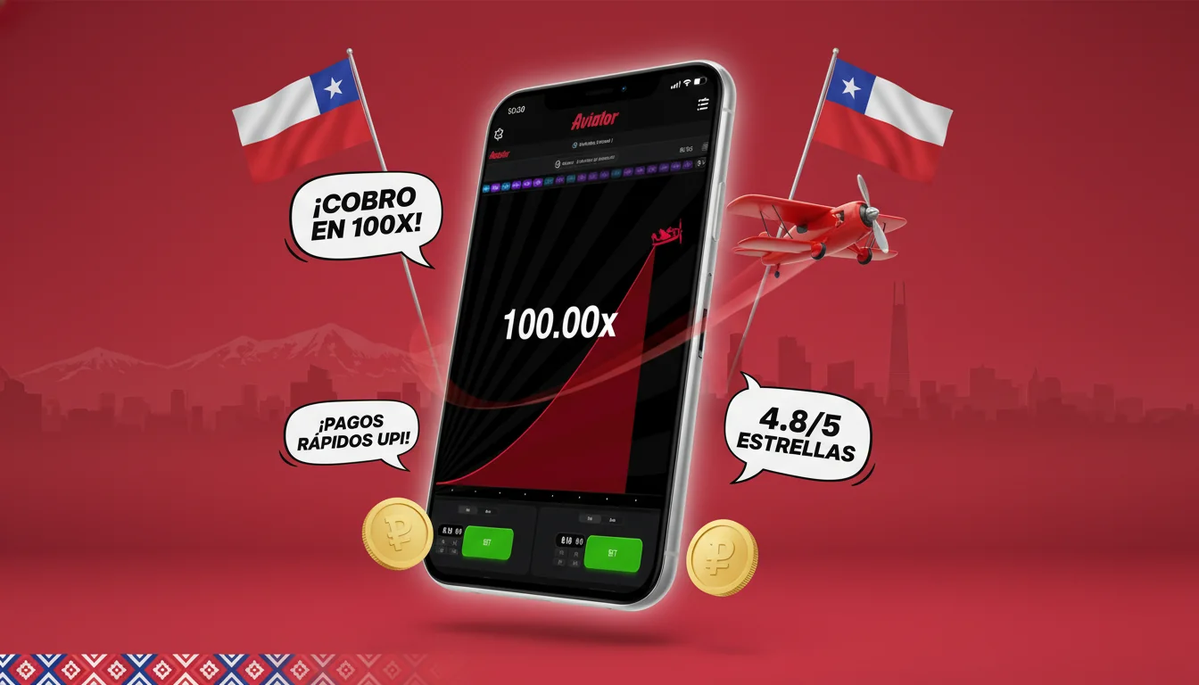 Aviator game interface in the centre surrounded by floating player quote speech-bubbles - cashed out at 100x, fast UPI payout, 4.8/5 stars -