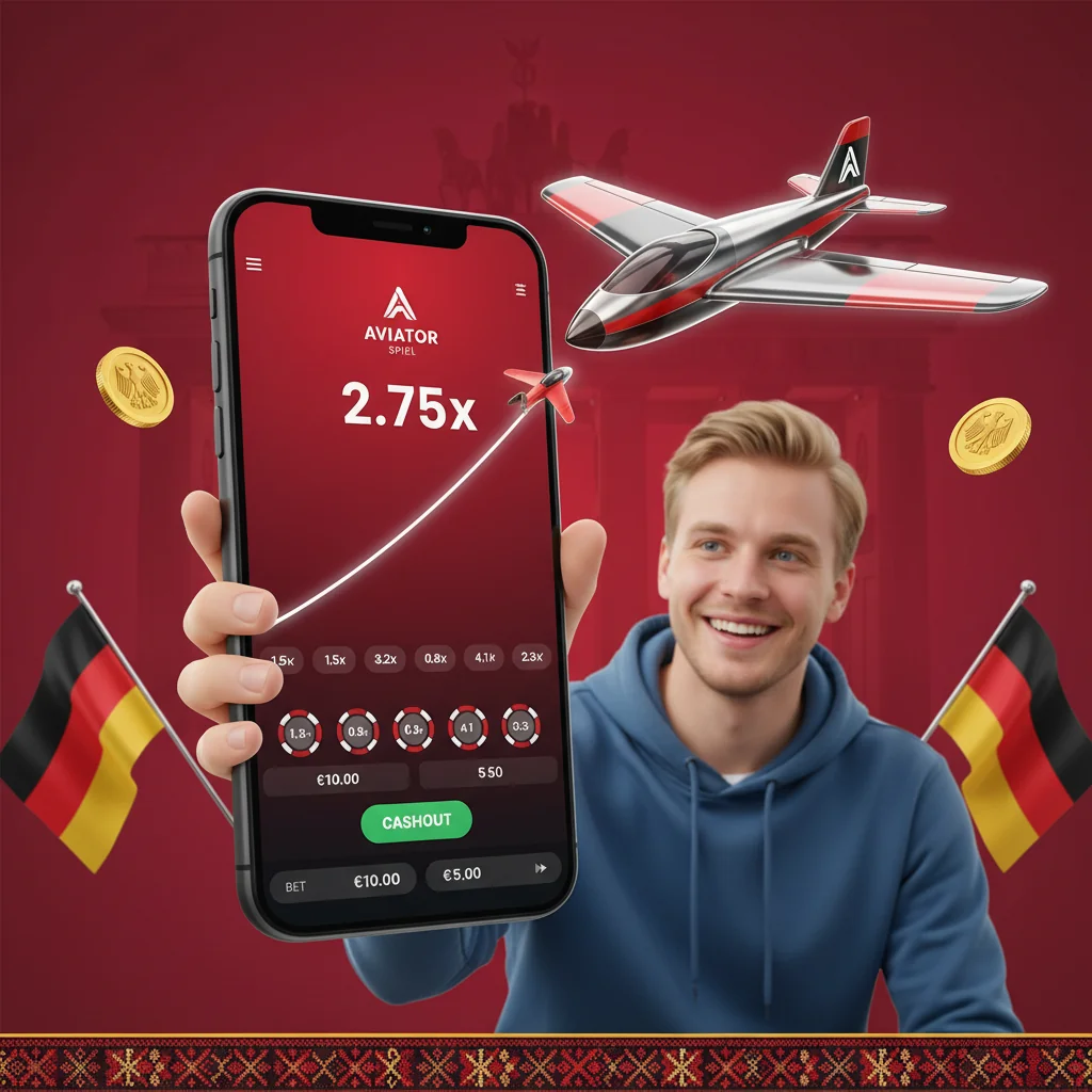 Aviator Spieloberfläche mit steigender Multiplikator-Kurve und doppeltem Einsatzpanel