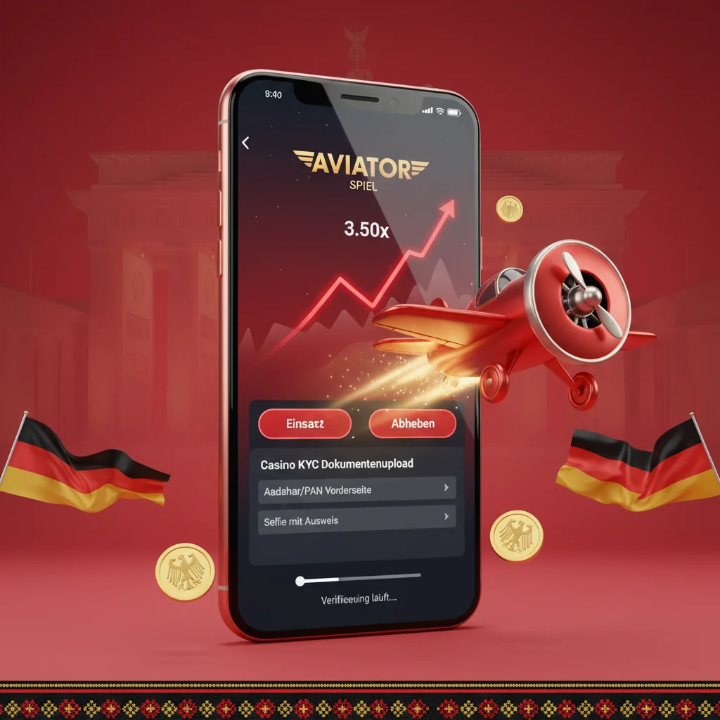 Verifizierungsbereich eines Casinos mit Upload-Feldern für Ausweis, Adressnachweis und Zahlungsbestätigung sowie Statusanzeige