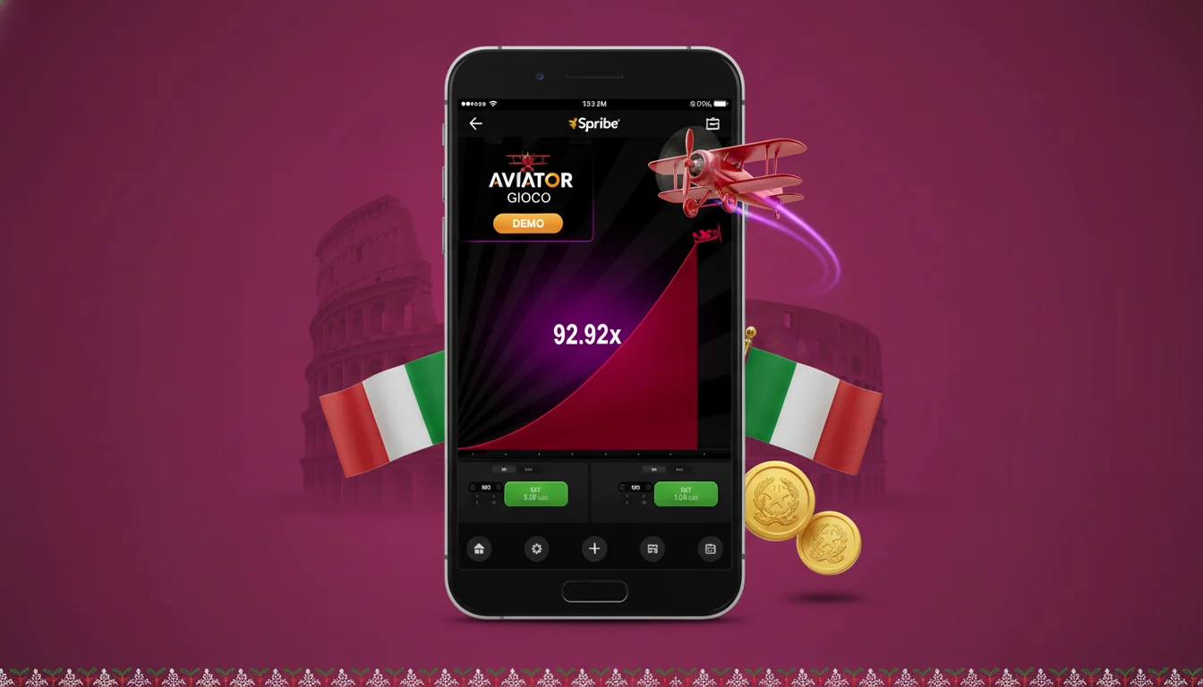 App mobile di un casinò ADM con Aviator in modalità verticale e moltiplicatore in tempo reale