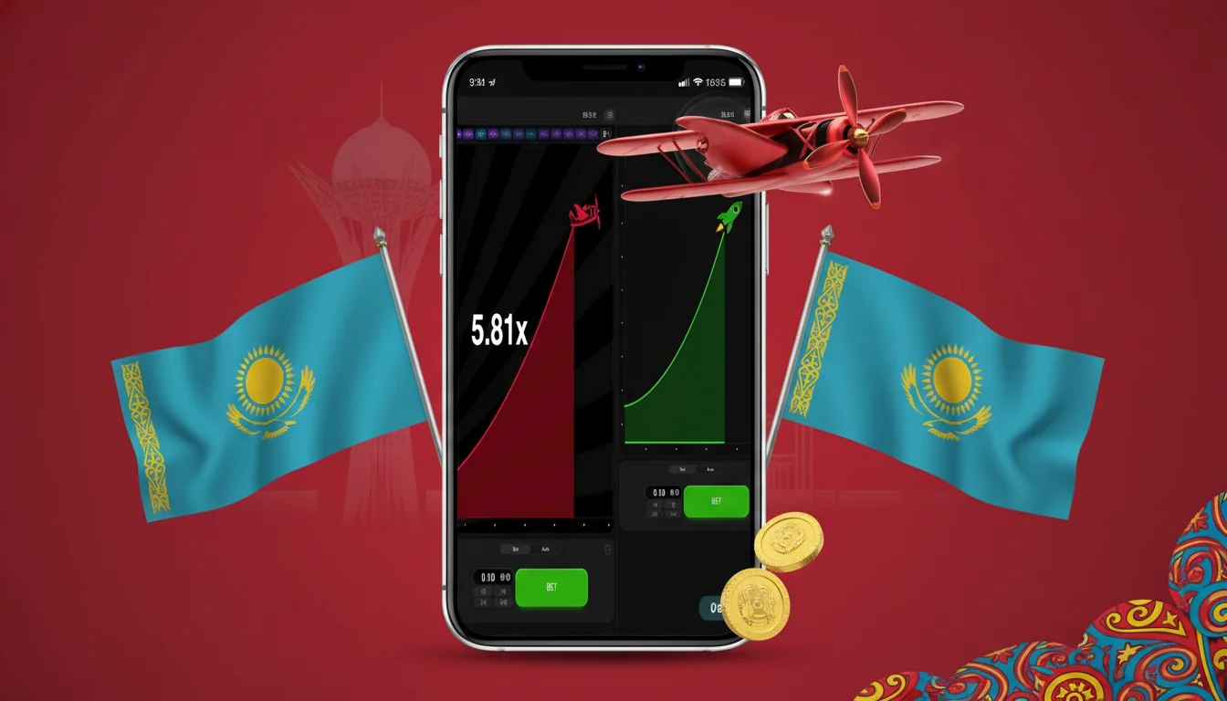 Интерфейс Aviator с растущим множителем и панелью ставок рядом с панелью верификации Provably Fair