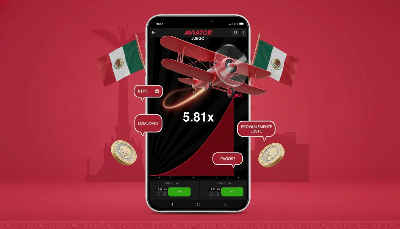 Juego Aviator en el centro rodeado de burbujas de diálogo con preguntas flotantes - preguntas comunes de los jugadores sobre RTP, legalidad en India, tiempos de pago